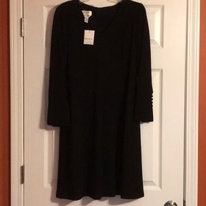 Talbots Black 100% Merino Wool Dress